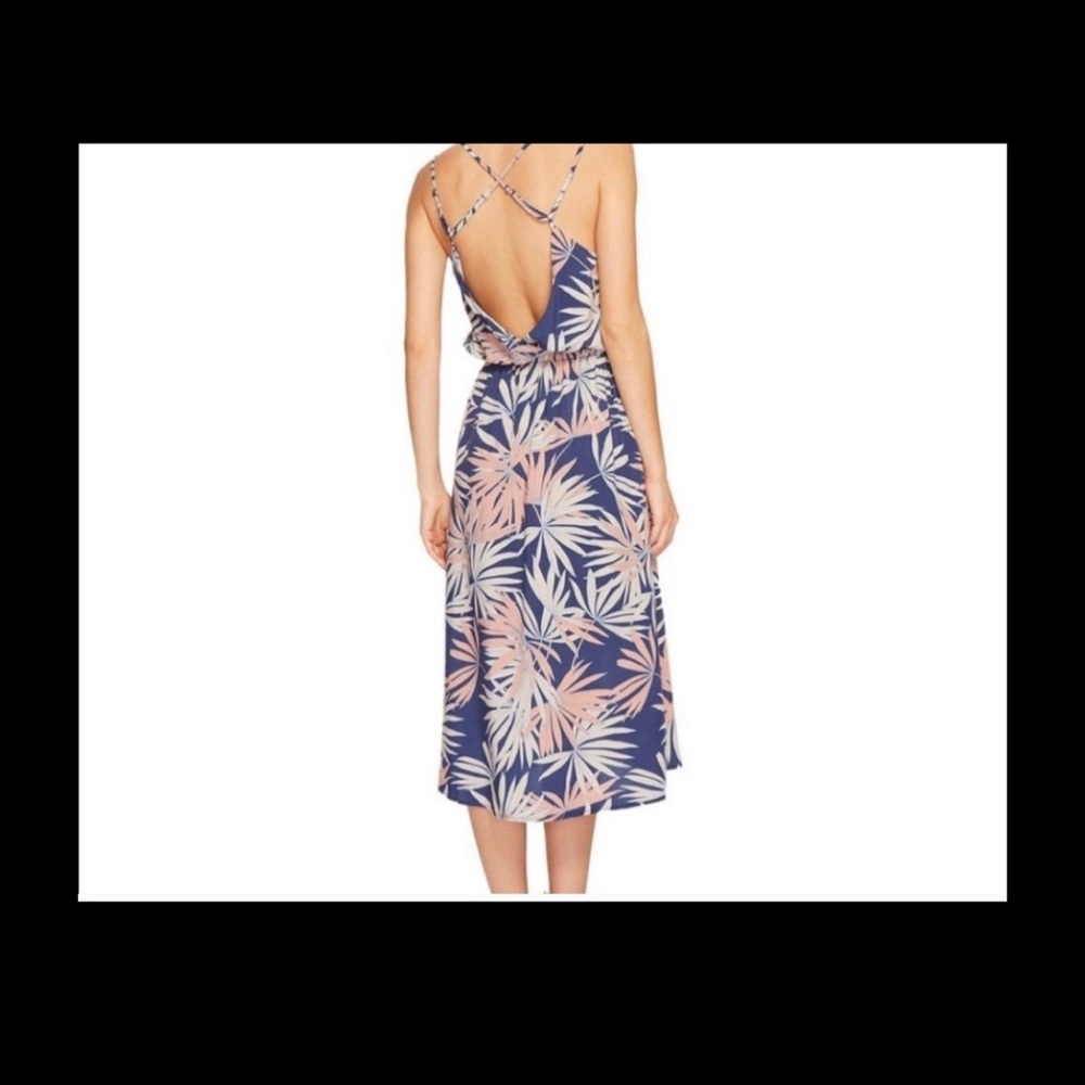 Strappy Tropical Vibe Fully Lined Dress Size M